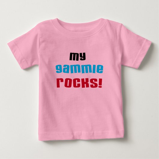 My Gammie Rocks Tシャツ&ギフト ベビーTシャツ (正面)