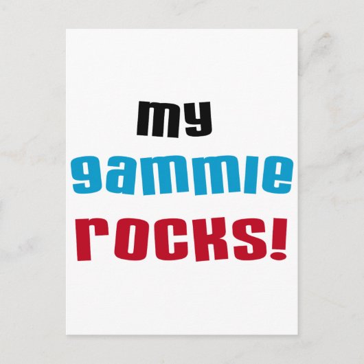 My Gammie Rocks Tシャツ&ギフト ポストカード (正面)