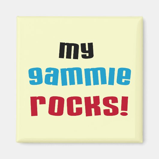 My Gammie Rocks Tシャツ&ギフト マグネット (正面)