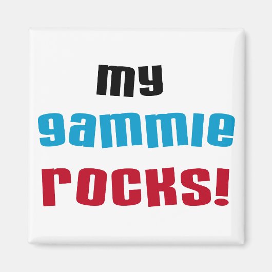 My Gammie Rocks Tシャツ&ギフト マグネット (正面)