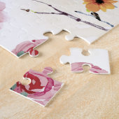 My Garden Flowers （水彩技法） ジグソーパズル (側面)