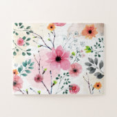 My Garden Flowers （水彩技法） ジグソーパズル (横)