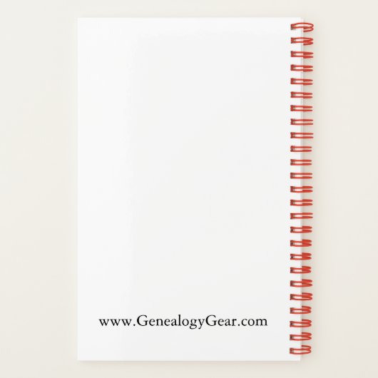 My Genealogy Notebook (lined pages) ノートブック (裏面)