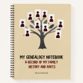 My Genealogy Notebook: Retro Comic Family History  ノートブック (正面)