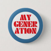My Generation 1960s Buttomn 缶バッジ (正面)