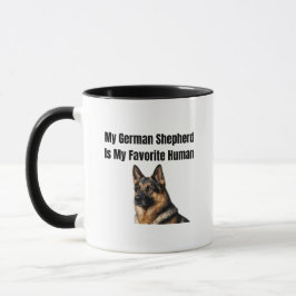 My German Shepherd Is My Favorite Human マグカップ