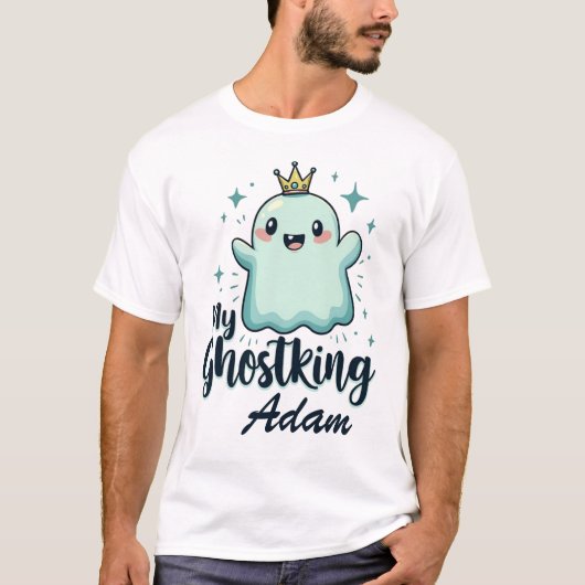 My GhostkingかわいいのHalloween Shirt for Boyer Tシャツ (正面)
