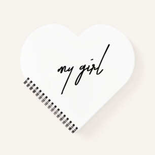 My Girl Cute & Eutitic Notebook -トレンディー&おもしろい ノートブック