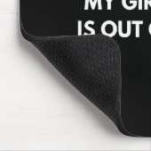 My Girlfriend Is Out Of Town Funny Quote Partner  マウスパッド (コーナー)