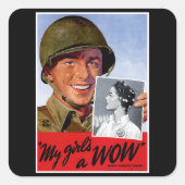 My Girls A Wow スクエアシール (正面)