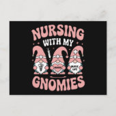 My Gnomiesで看護格言ナースライフバレンタイン ポストカード (正面)