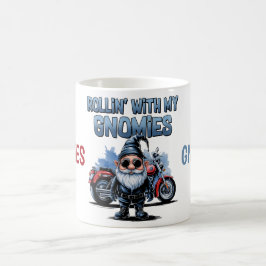 My Gnomies Funny Motorcycle Gnome Coffee Mug コーヒーマグカップ