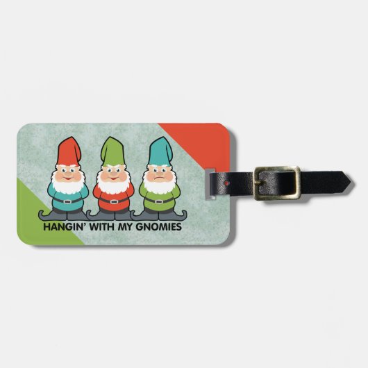 『My Gnomies Homiesぶら下がった Personalize』 ラゲッジタグ (正面横)