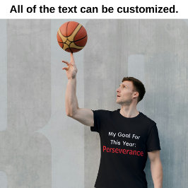 My Goal For This Year: Perseverance Black Tシャツ