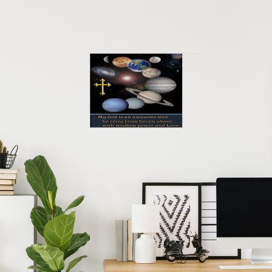 My God is a awesome God poster ポスター (ホームオフィス)