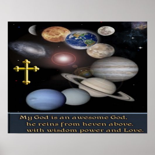 My God is a awesome God poster ポスター (正面)