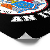 My Governor Is An Idiot Funny New Jersey Tees  ポスター (角)