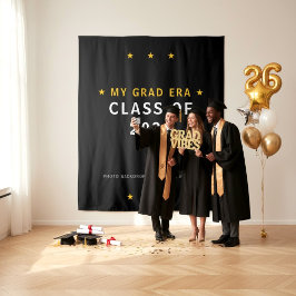 My Grad Era クラスオブ2026 フォトバックドロップ タペストリー