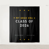 My Grad Era Class of 2026 Photo Backdrop タペストリー (正面)