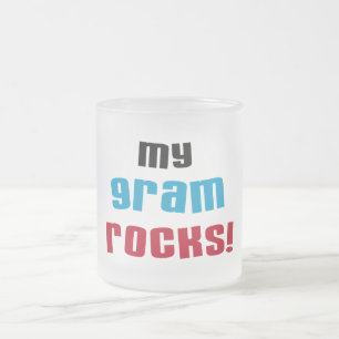 My Gram Rocks Tシャツとギフト フロストグラスマグカップ