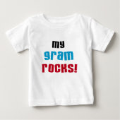 My Gram Rocks Tシャツとギフト ベビーTシャツ (正面)