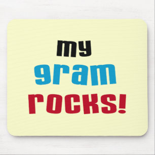 My Gram Rocks Tシャツとギフト マウスパッド