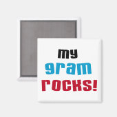 My Gram Rocks Tシャツとギフト マグネット (正面/裏面)