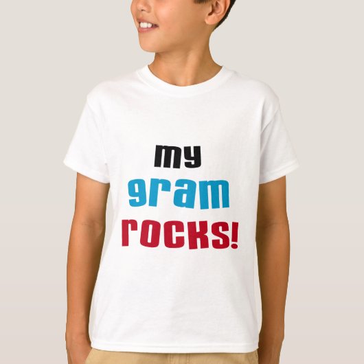 My Gram Rocks Tシャツとギフト Tシャツ (正面)
