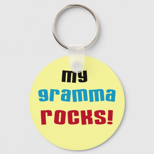 My Gramma Rocks Tシャツとギフト キーホルダー (正面)