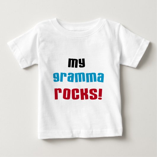 My Gramma Rocks Tシャツとギフト ベビーTシャツ (正面)
