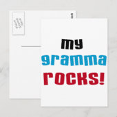 My Gramma Rocks Tシャツとギフト ポストカード (正面/裏面)