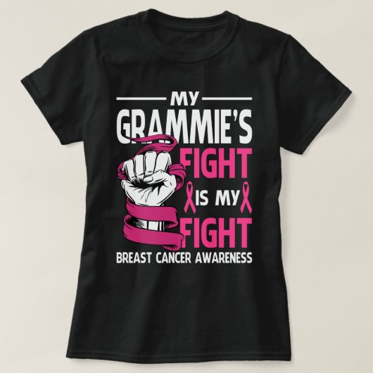 My GRAMMIES Fight Is My Fight Breast Cancer Awaren Tシャツ (デザイン正面)
