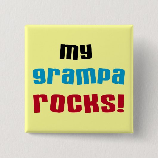 My Grampa Rocks Tシャツ&ギフト 缶バッジ (正面)