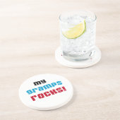 My Gramps Rocks Tシャツとギフト コースター (側面)