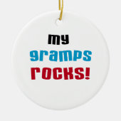 My Gramps Rocks Tシャツとギフト セラミックオーナメント (正面)