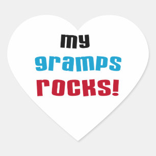 My Gramps Rocks Tシャツとギフト ハートシール