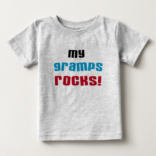 My Gramps Rocks Tシャツとギフト ベビーTシャツ (正面)