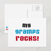 My Gramps Rocks Tシャツとギフト ポストカード (正面/裏面)