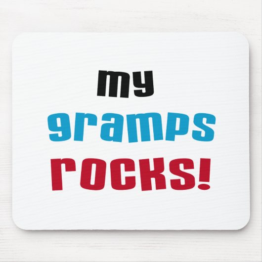 My Gramps Rocks Tシャツとギフト マウスパッド (正面)