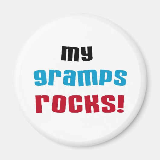My Gramps Rocks Tシャツとギフト マグネット (正面)