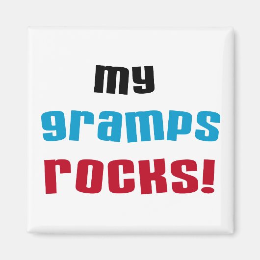 My Gramps Rocks Tシャツとギフト マグネット (正面)