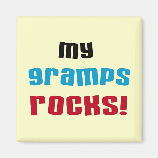 My Gramps Rocks Tシャツとギフト マグネット (正面)
