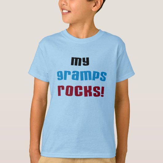 My Gramps Rocks Tシャツとギフト Tシャツ (正面)