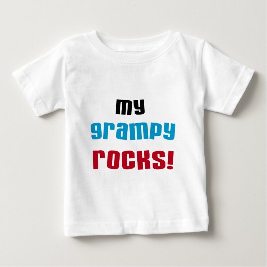 My Grampy Rocks Tシャツとギフト ベビーTシャツ (正面)