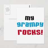 My Grampy Rocks Tシャツとギフト ポストカード (正面/裏面)