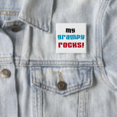 My Grampy Rocks Tシャツとギフト 缶バッジ (インサイチュ)