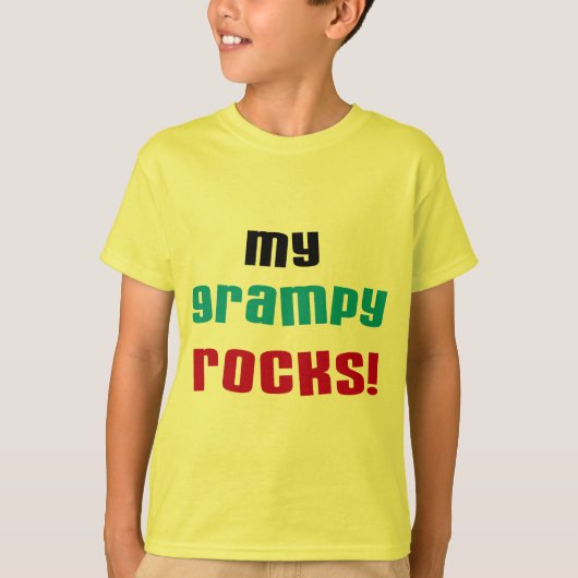 My Grampy Rocks Tシャツとギフト Tシャツ (正面)