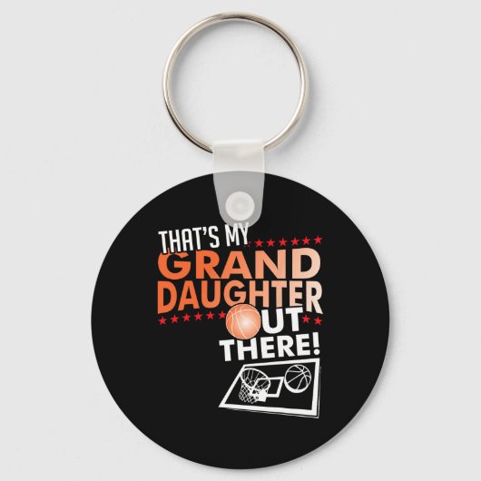 My Granddaughter - Sketll Grandpa And Grandma T Sh キーホルダー (正面)