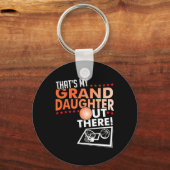 My Granddaughter - Sketll Grandpa And Grandma T Sh キーホルダー (正面)