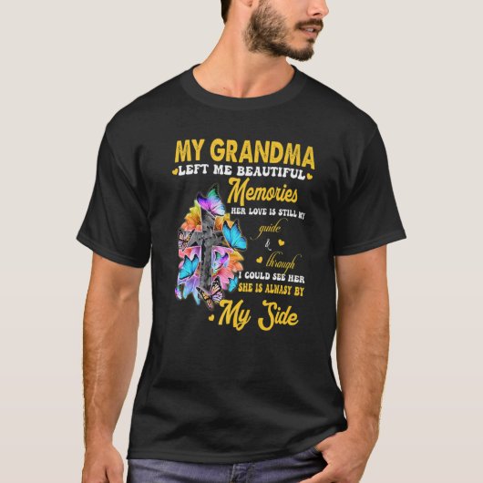 My Grandma Left Me Beautiful Memories Her Love My  Tシャツ (正面)